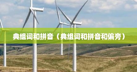 典组词和拼音(典组词和拼音和偏旁)