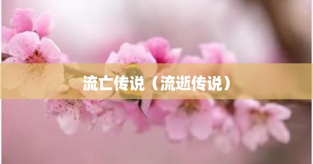 流亡传说(流逝传说)
