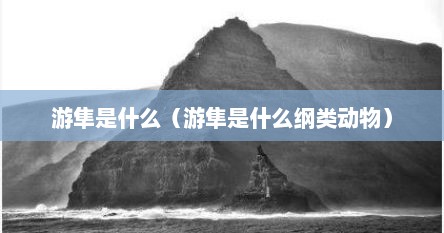 游隼是什么（游隼是什么纲类动物）