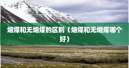 烟煤和无烟煤的区别（烟煤和无烟煤哪个好）