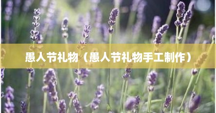 愚人节礼物（愚人节礼物手工制作）