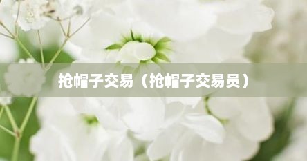 抢帽子交易（抢帽子交易员）