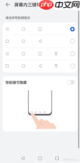 华为nova10pro如何隐藏返回键