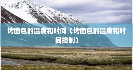 烤面包的温度和时间（烤面包的温度和时间控制）