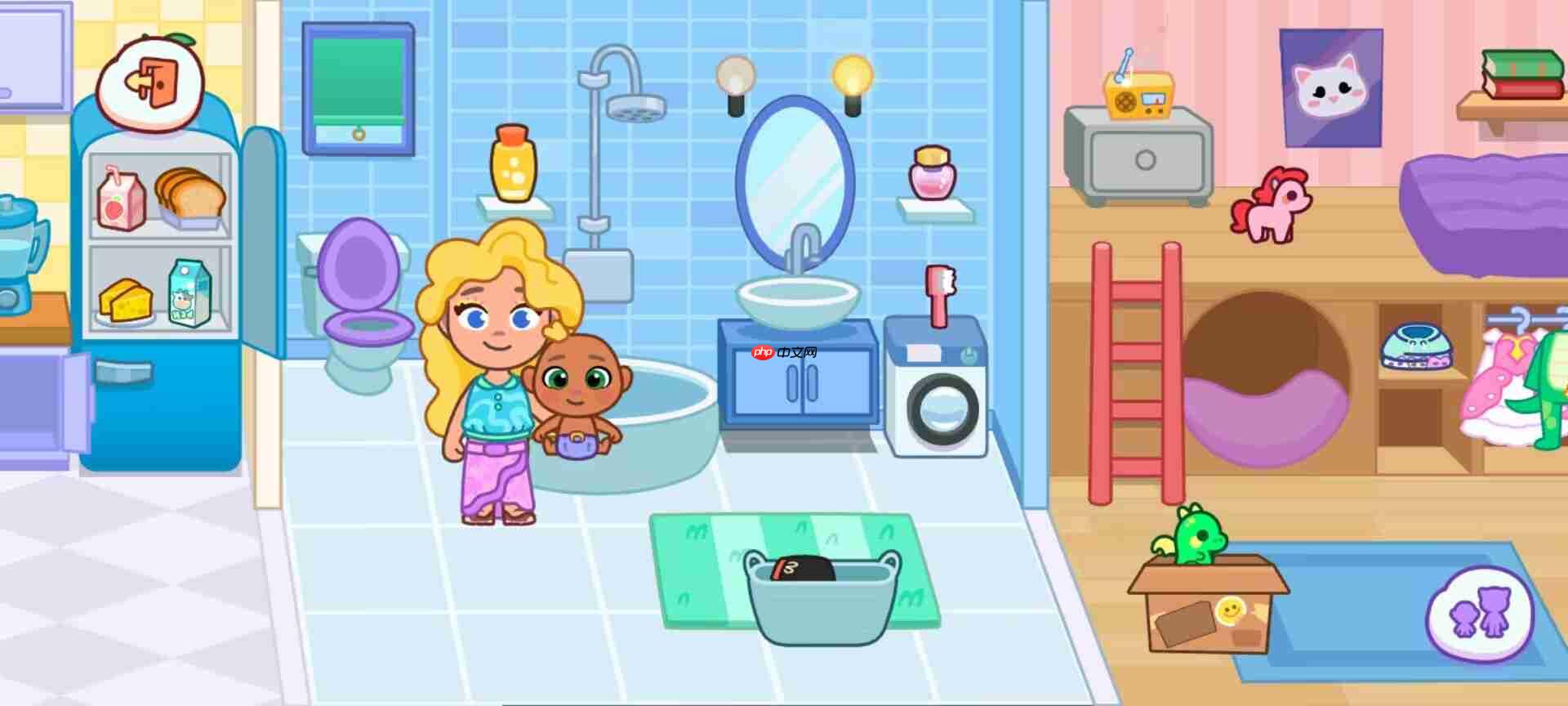 《汤姆猫小镇》家园场景玩法