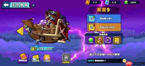 《小鸡舰队出击》舰船活动天空首领玩法介绍