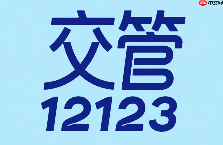 交管12123官网网页版入口 交管12123在线登录入口