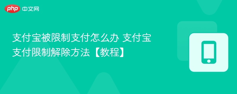 支付宝被限制支付怎么办 支付宝支付限制解除方法【教程】 - 乐哥常识网