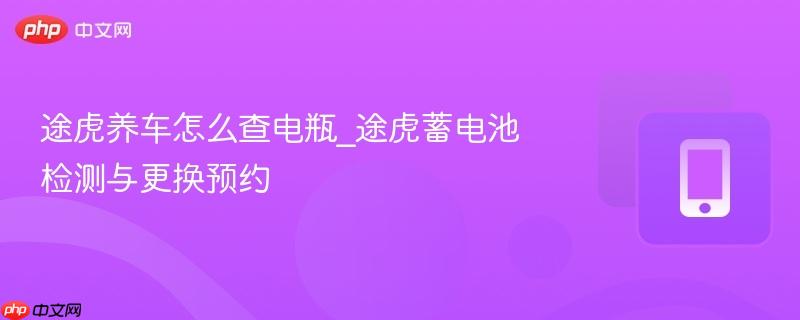 途虎养车怎么查电瓶_途虎蓄电池检测与更换预约