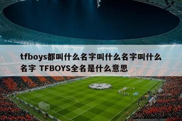 tfboys都叫什么名字叫什么名字叫什么名字 TFBOYS全名是什么意思