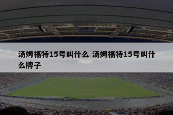汤姆福特15号叫什么 汤姆福特15号叫什么牌子