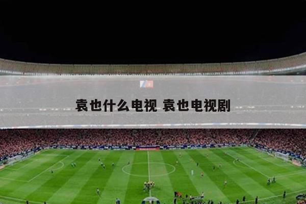 袁也什么电视 袁也电视剧