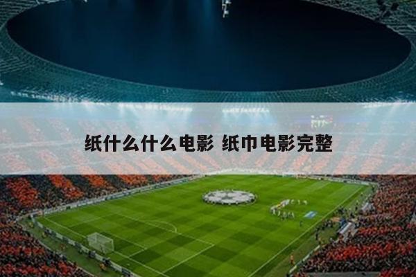 纸什么什么电影 纸巾电影完整