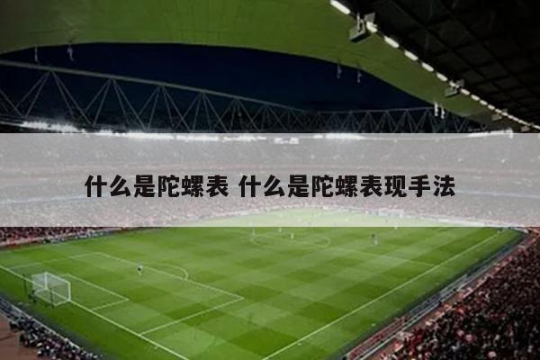 什么是陀螺表 什么是陀螺表现手法