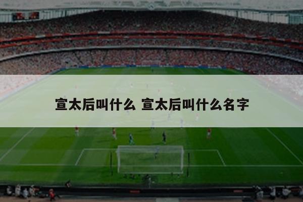 宣太后叫什么 宣太后叫什么名字