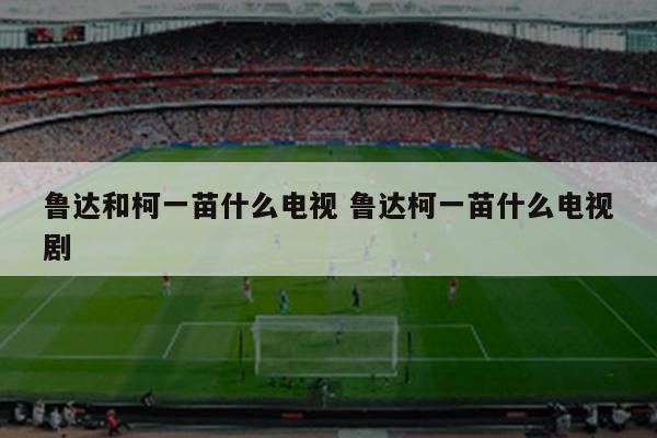 鲁达和柯一苗什么电视 鲁达柯一苗什么电视剧