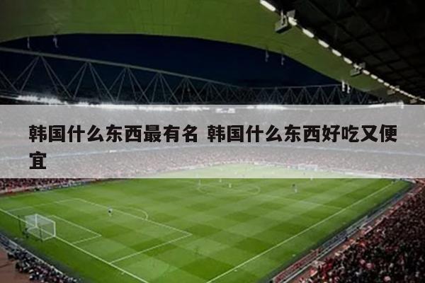 韩国什么东西最有名 韩国什么东西好吃又便宜