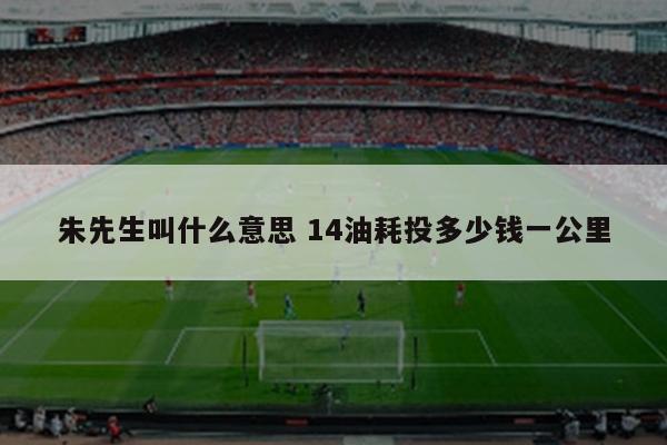 朱先生叫什么意思 14油耗投多少钱一公里