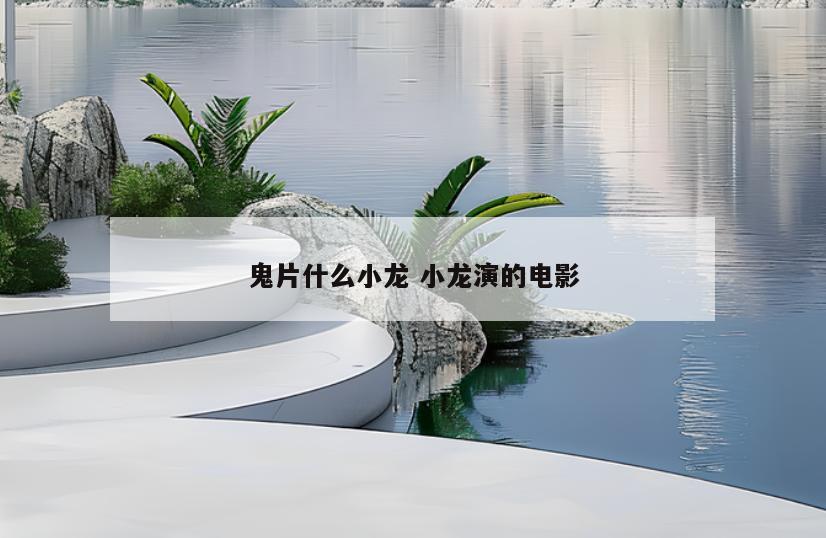 鬼片什么小龙 小龙演的电影