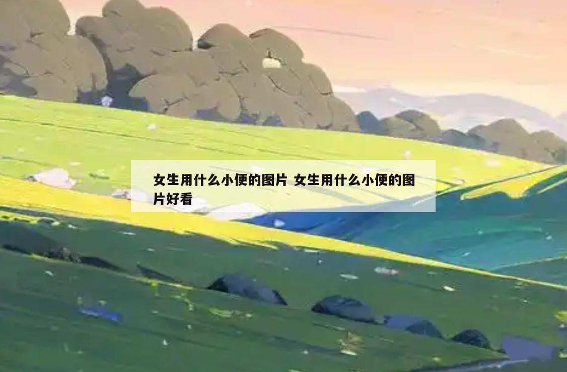 女生用什么小便的图片 女生用什么小便的图片好看