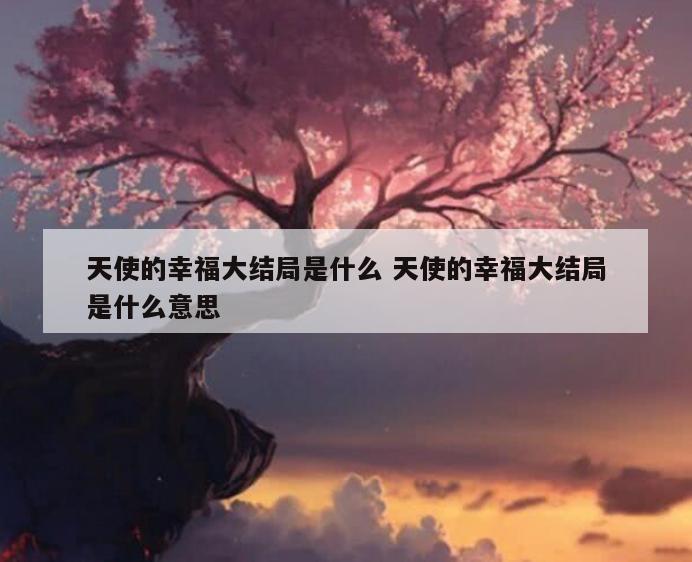 天使的幸福大结局是什么 天使的幸福大结局是什么意思