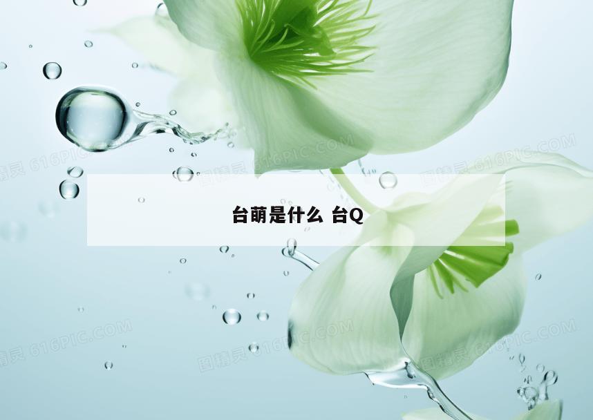 台萌是什么 台Q